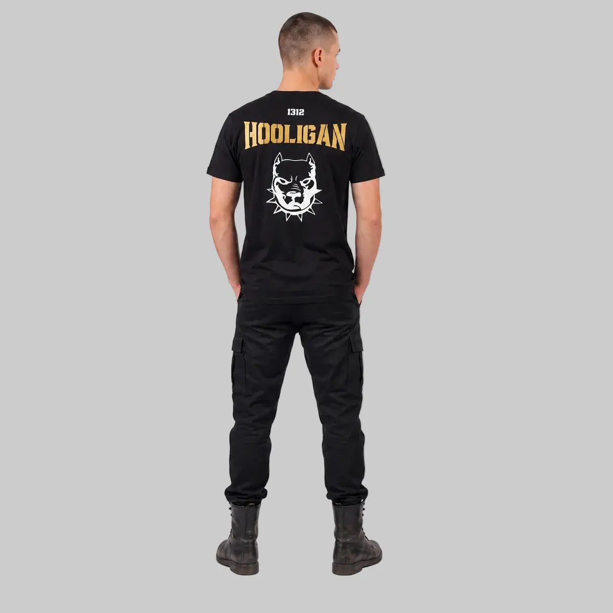 HOOLIGAN PITBULL BLACK & GOLD - HARDCORE CREW