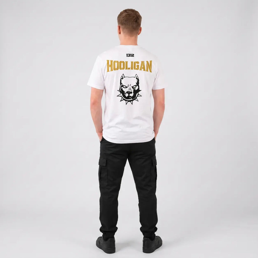 HOOLIGAN PITBULL WHITE & GOLD - HARDCORE CREW