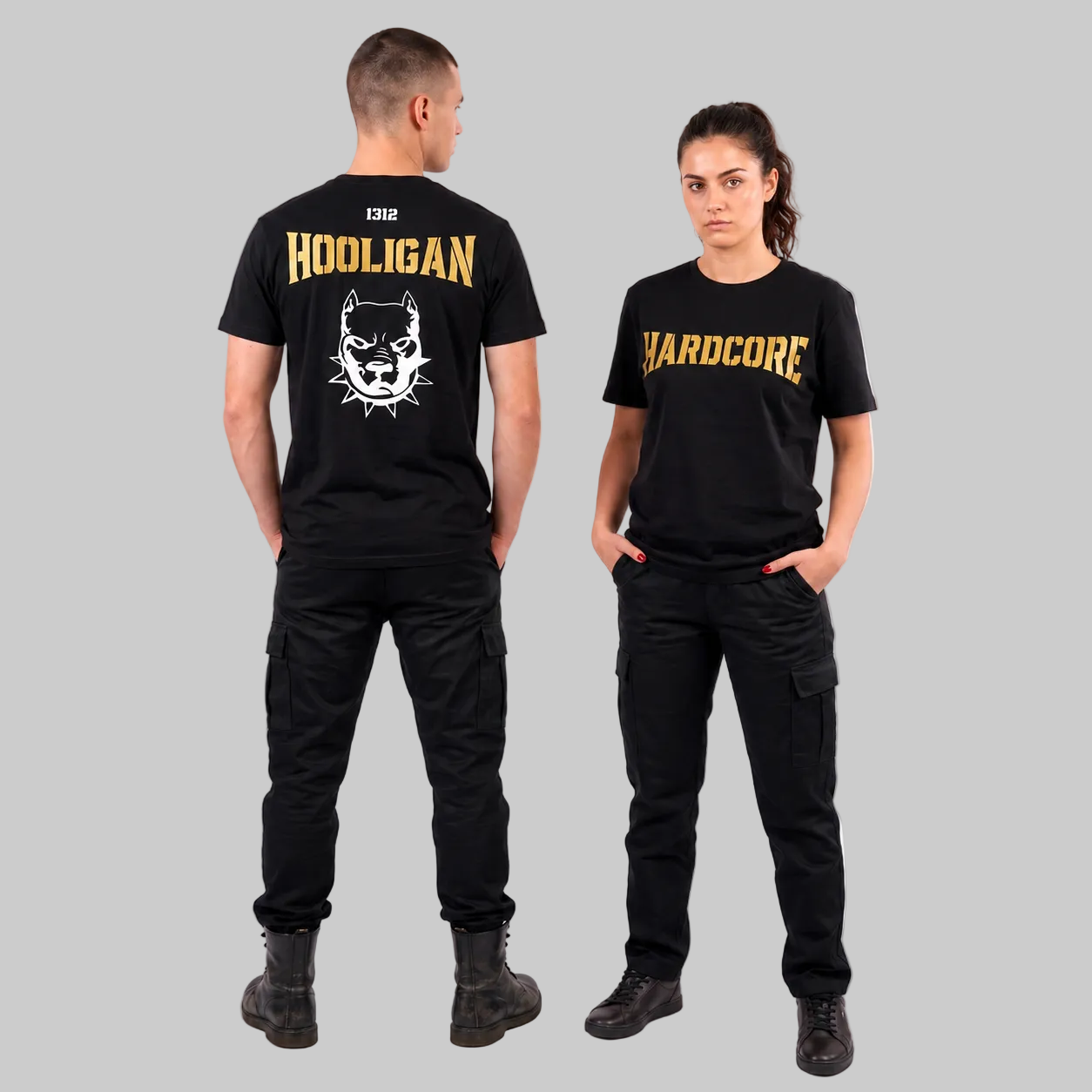 HOOLIGAN PITBULL BLACK & GOLD